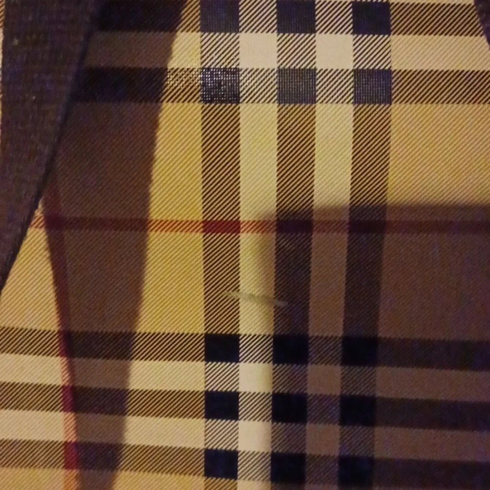 > Plaid Tan and Black Backpack